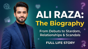 Ali Raza Pakistani actor portrait image for biography article