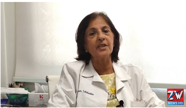 Portrait of Dr. Naseem Salahuddin, a respected infectious diseases specialist, remembered after her tragic passing in a car accident in Morocco.