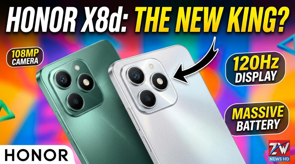 Honor X8d smartphone with AMOLED display and 108MP camera
