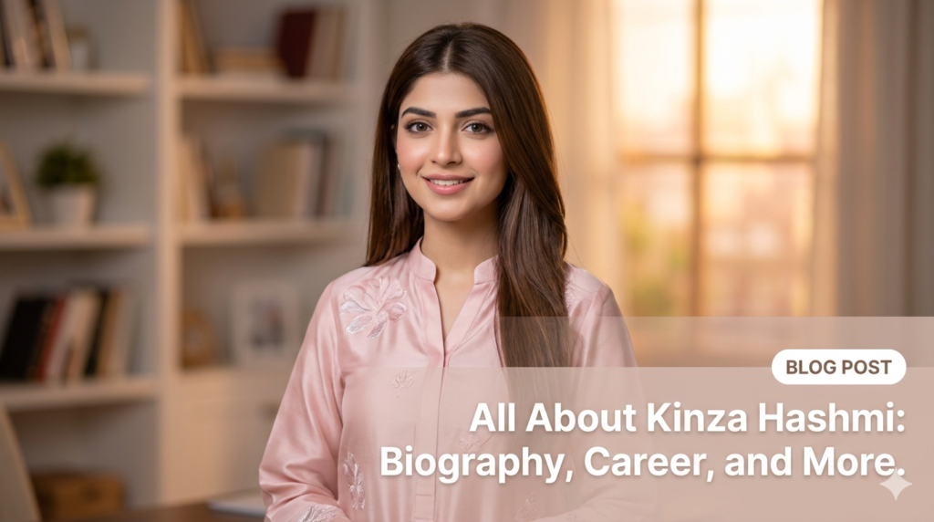 Kinza Hashmi smiling portrait from Pakistani TV industry