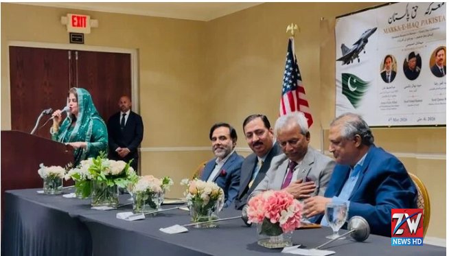 Pakistani citizens living in Dallas gather during the Marka-e-Haq celebration, waving Pakistani flags and expressing unity and patriotism