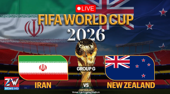 Iran and New Zealand players battle for possession during an exciting FIFA World Cup 2026 Group G match that ended in a 2-2 draw.