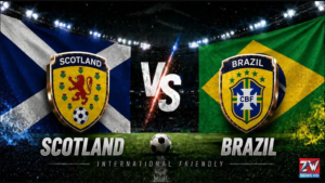 Brazil players celebrate a dominant 3-0 victory over Scotland during their FIFA World Cup 2026 Group C match.