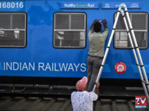 India's first hydrogen-powered train begins service, supporting cleaner railway transportation and reducing carbon emissions.