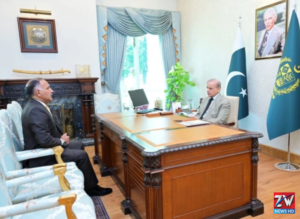 PM Shehbaz Sharif reviewing NDMA monsoon preparedness plans during an official meeting